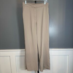 Quince Stretch Crepe Classic Trouser Pants Women’s 10 Taupe